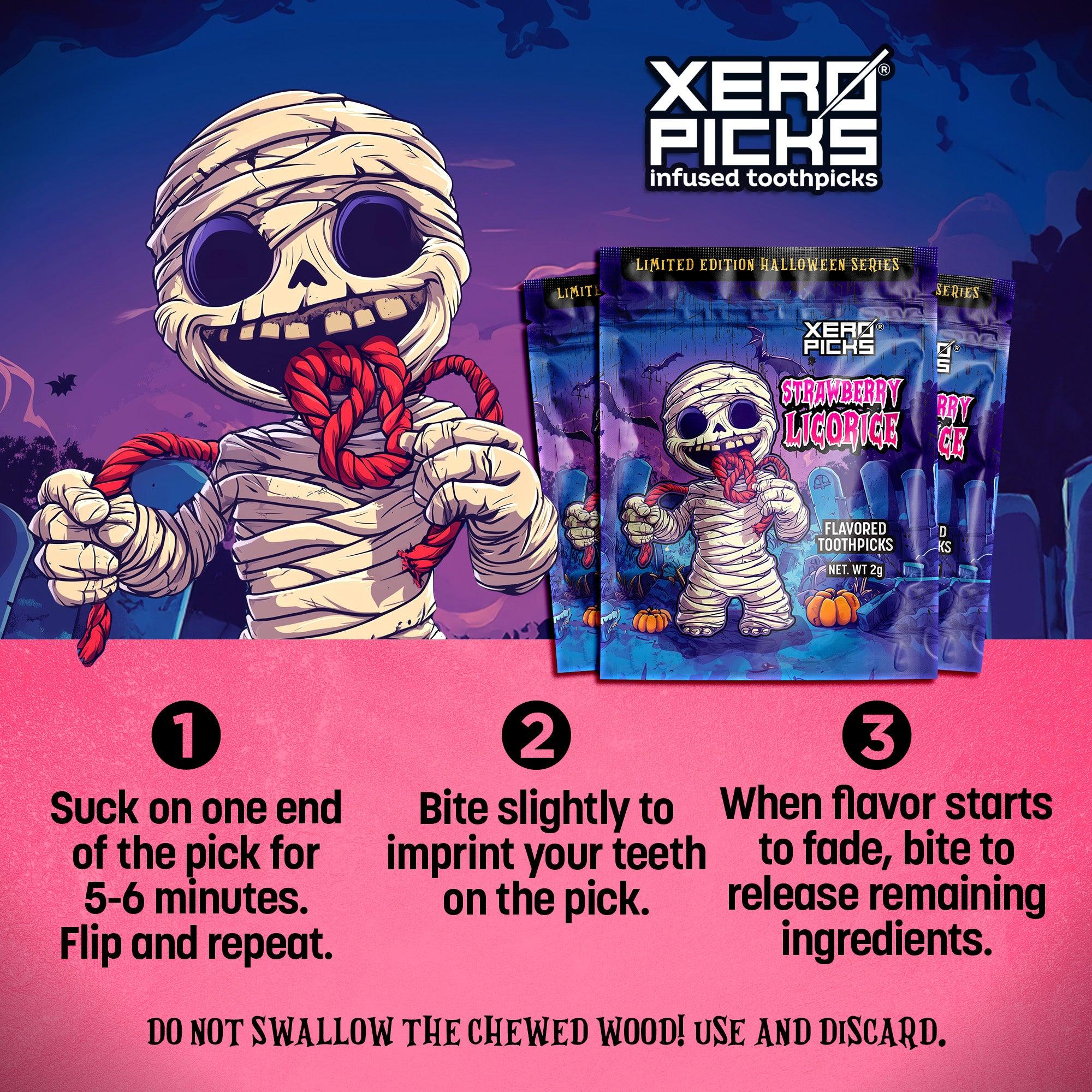 Xero elige dulces de Halloween: regaliz de fresa