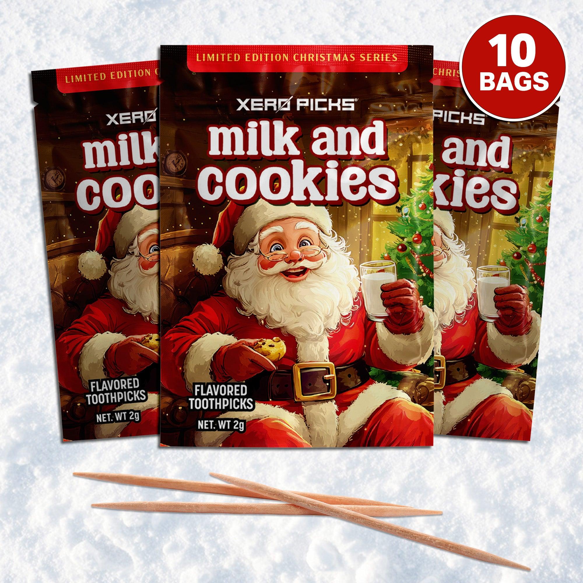 Holiday Christmas Milk & Cookies 10 Pack