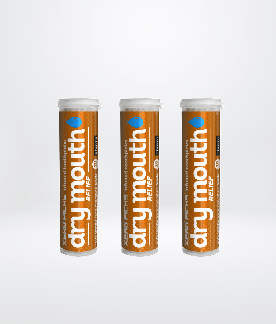 Dry Mouth Relief Toothpicks Churro 3 Pack | XERO PICKS®