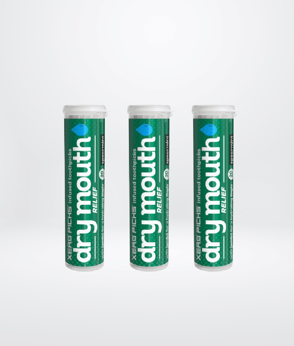 Dry Mouth relief Spearmint 3 Pack