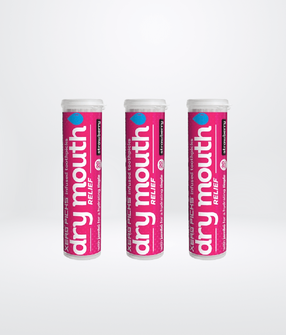 Dry Mouth relief Strawberry 3 Pack