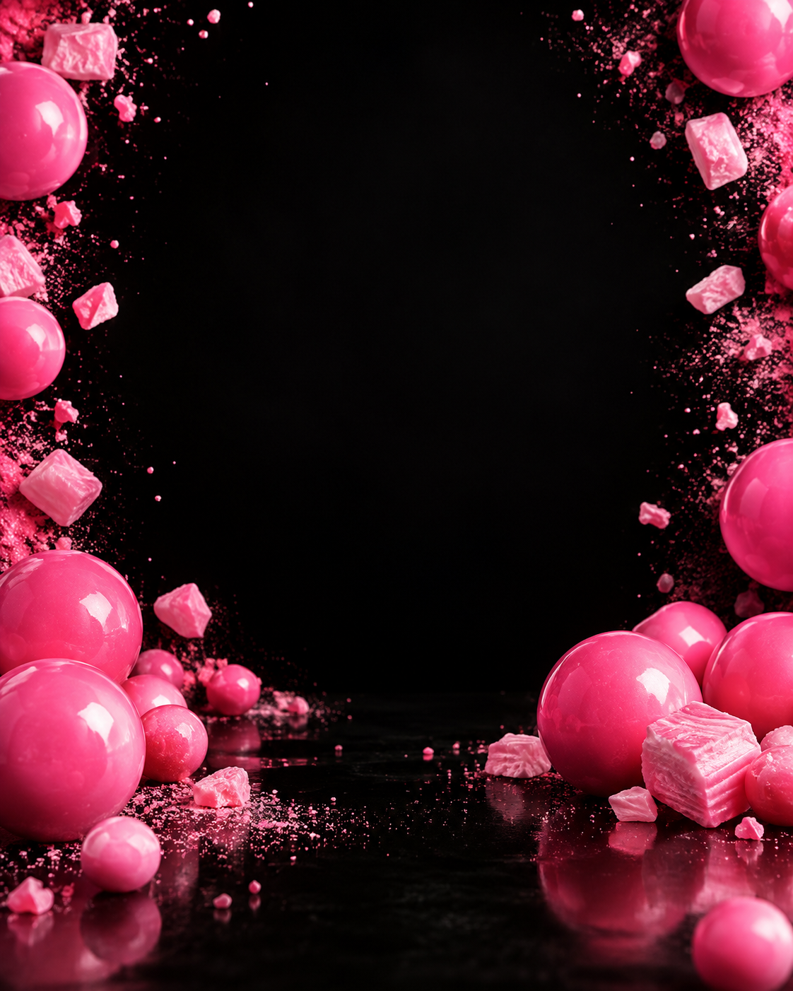 Bubblegum flavor background