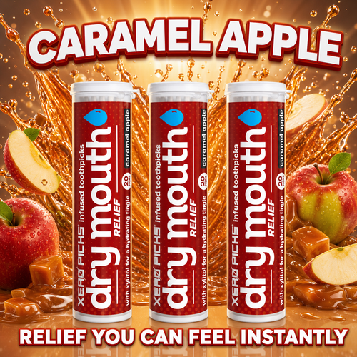 Dry Mouth relief Caramel Apple 3 Pack