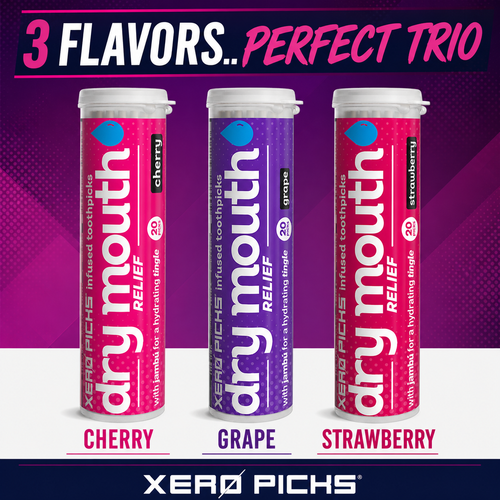 Dry Mouth Relief Fruits Variety 3 Pack