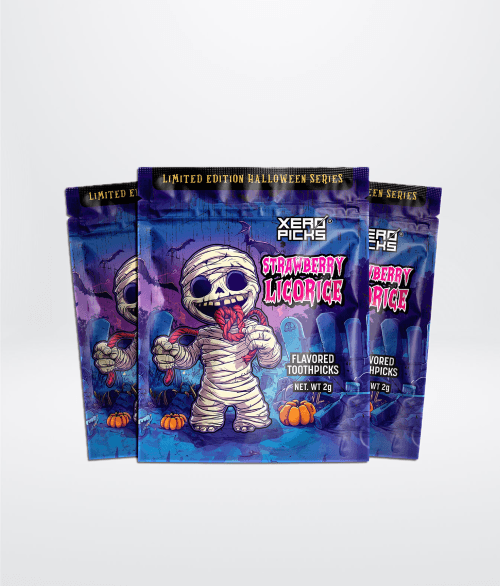 Halloween Candy Toothpicks Strawberry Licorice 10 Pack | XERO PICKS® Halloween Candy Toothpicks Strawberry Licorice 10 Pack | XERO PICKS®