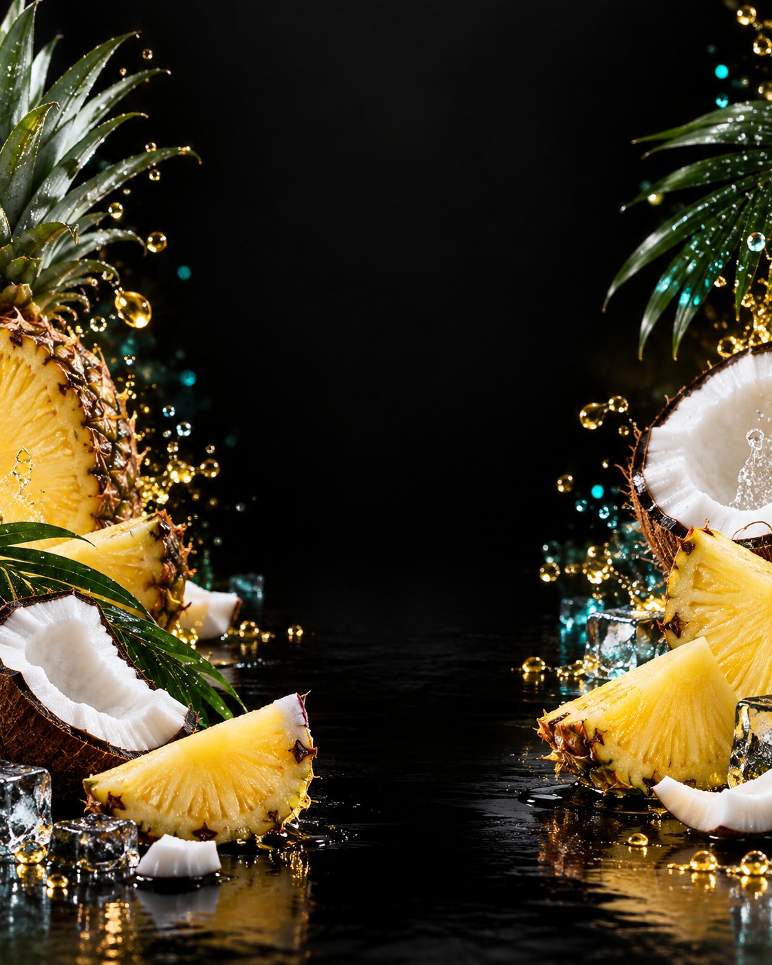 Piña Colada flavor background