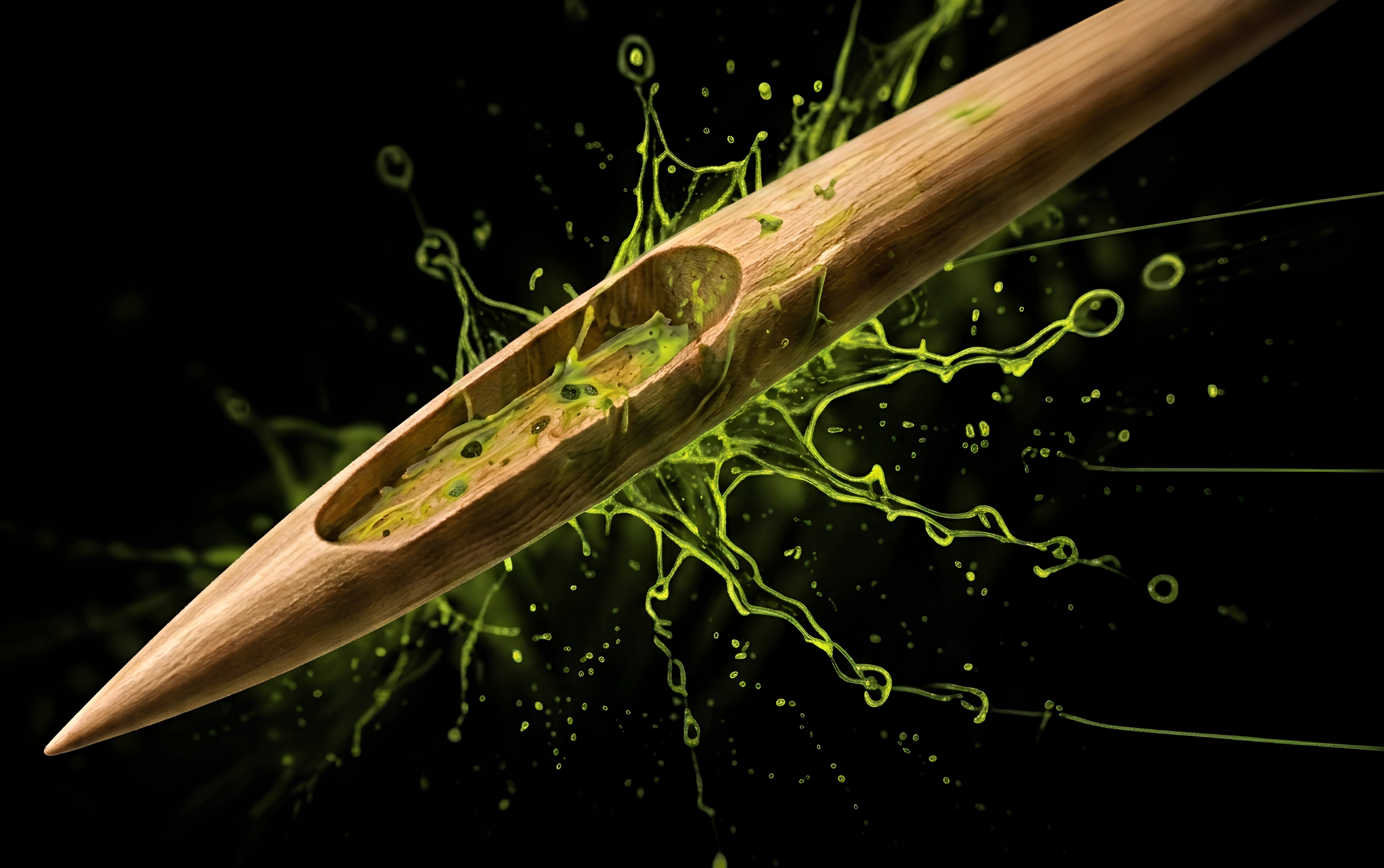 Close-up of a Xero Picks Quit infused toothpick
