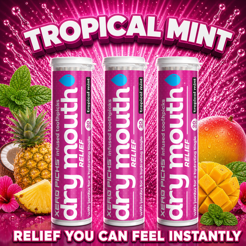 Xero Picks Alivio para la sequedad bucal - Menta tropical