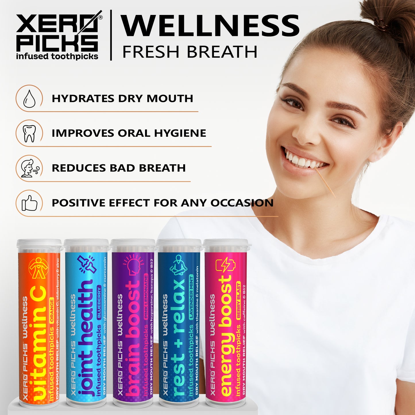 Xero Picks® Wellness infused toothpicks