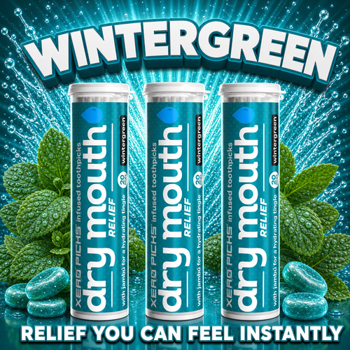 Dry Mouth relief Wintergreen 3 Pack