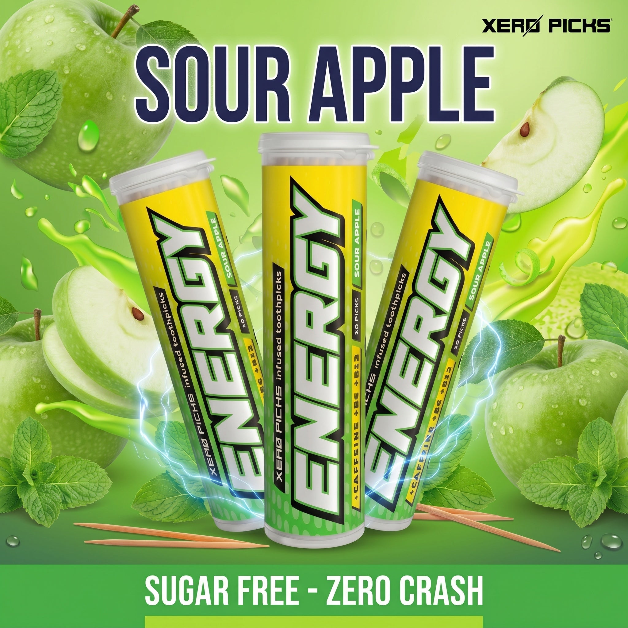 Energy Sour Apple 3 Pack